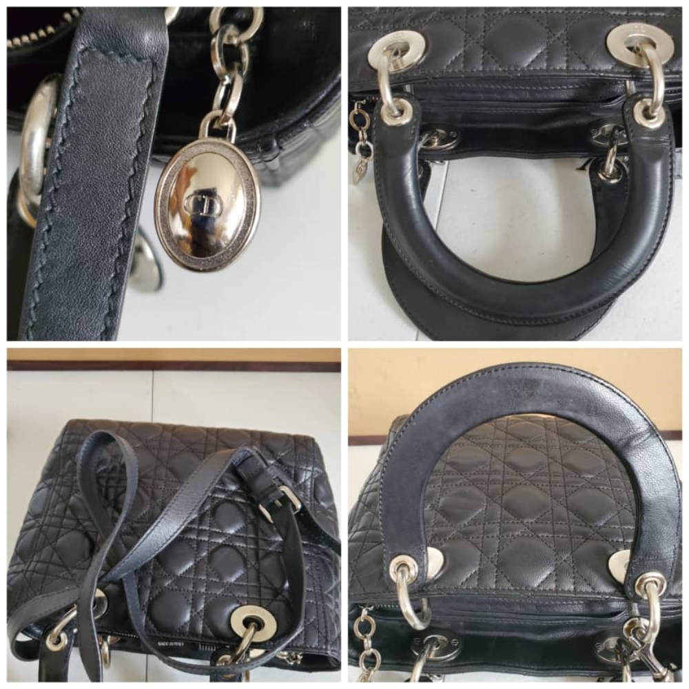 CHRISTIAN DIOR Cannage Lady Dior Bag - Picture 10 of 12